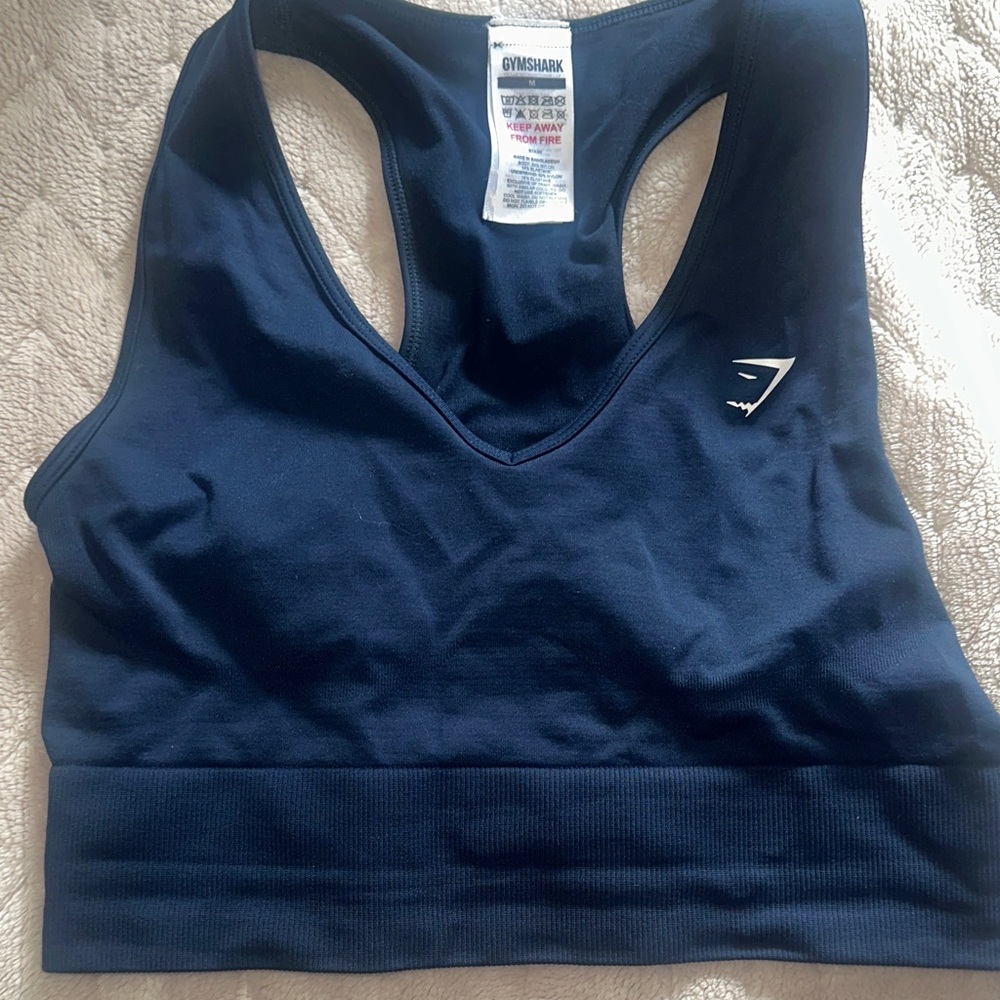 Gymshark Deep Blue Racerback Sports Bra
